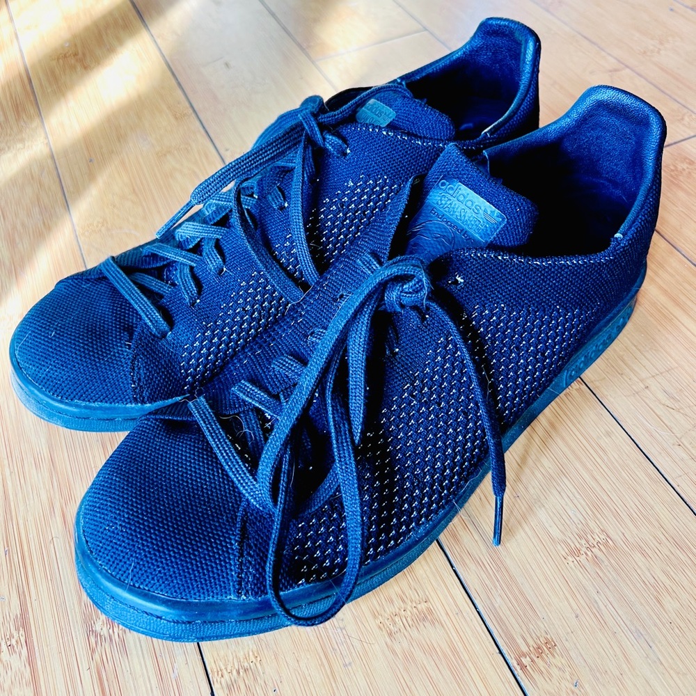 Adidas Stan Smith Black Prime Knit Shoes